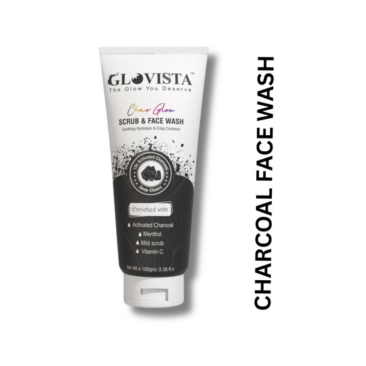 Char Glow - Scrub & Face Wash 100gm