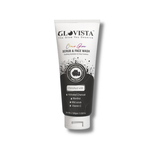 Char Glow - Scrub & Face Wash 100gm